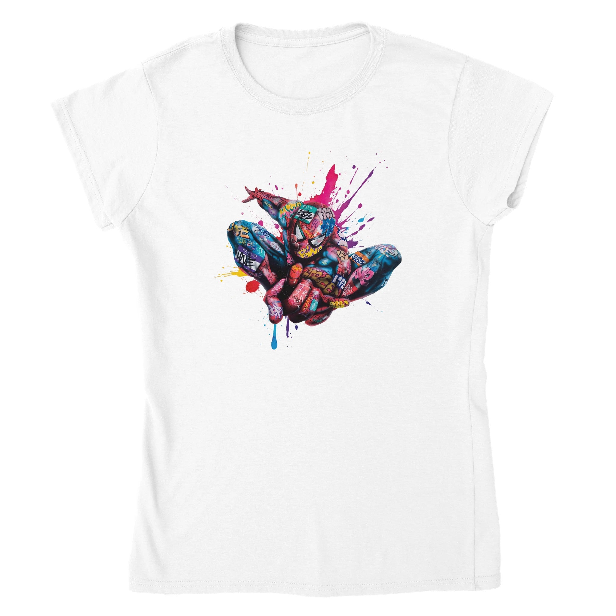 Spider man graffiti Women Crewneck - iCandy gFX Studios