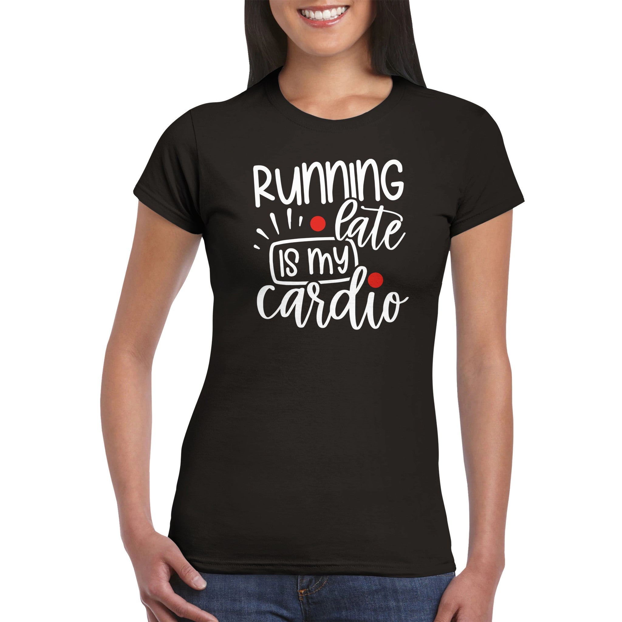 Running late is my Cardio Women Crewneck - iCandy gFX Studios