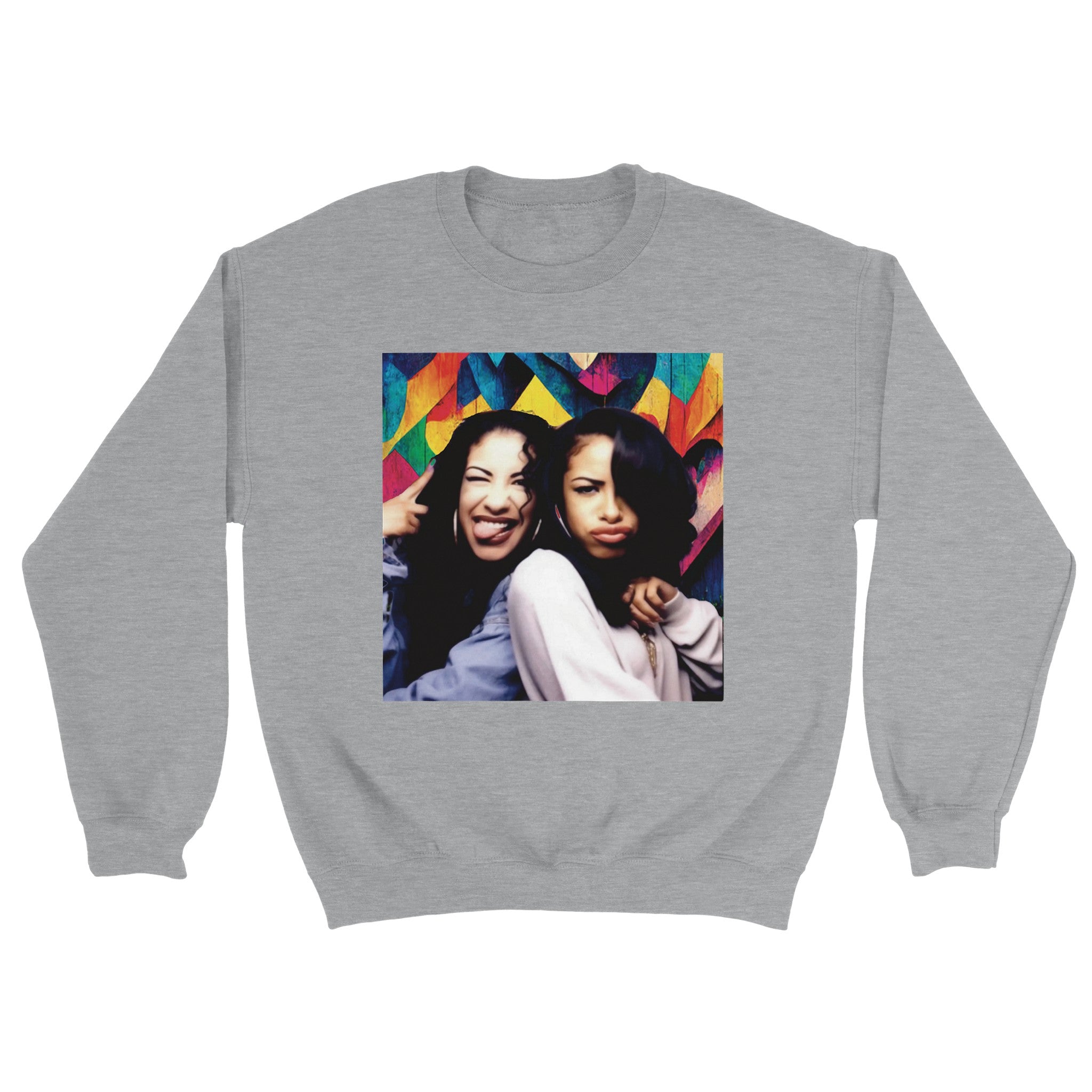 Selena & Aaliyah Classic Unisex Crewneck Sweatshirt - iCandy gFX Studios