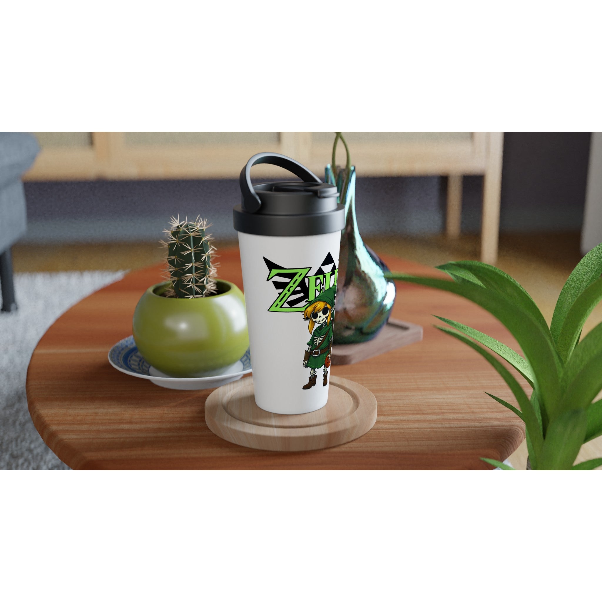 Zelda's Spooky Link 15oz Travel Mug - iCandy gFX Studios inc.