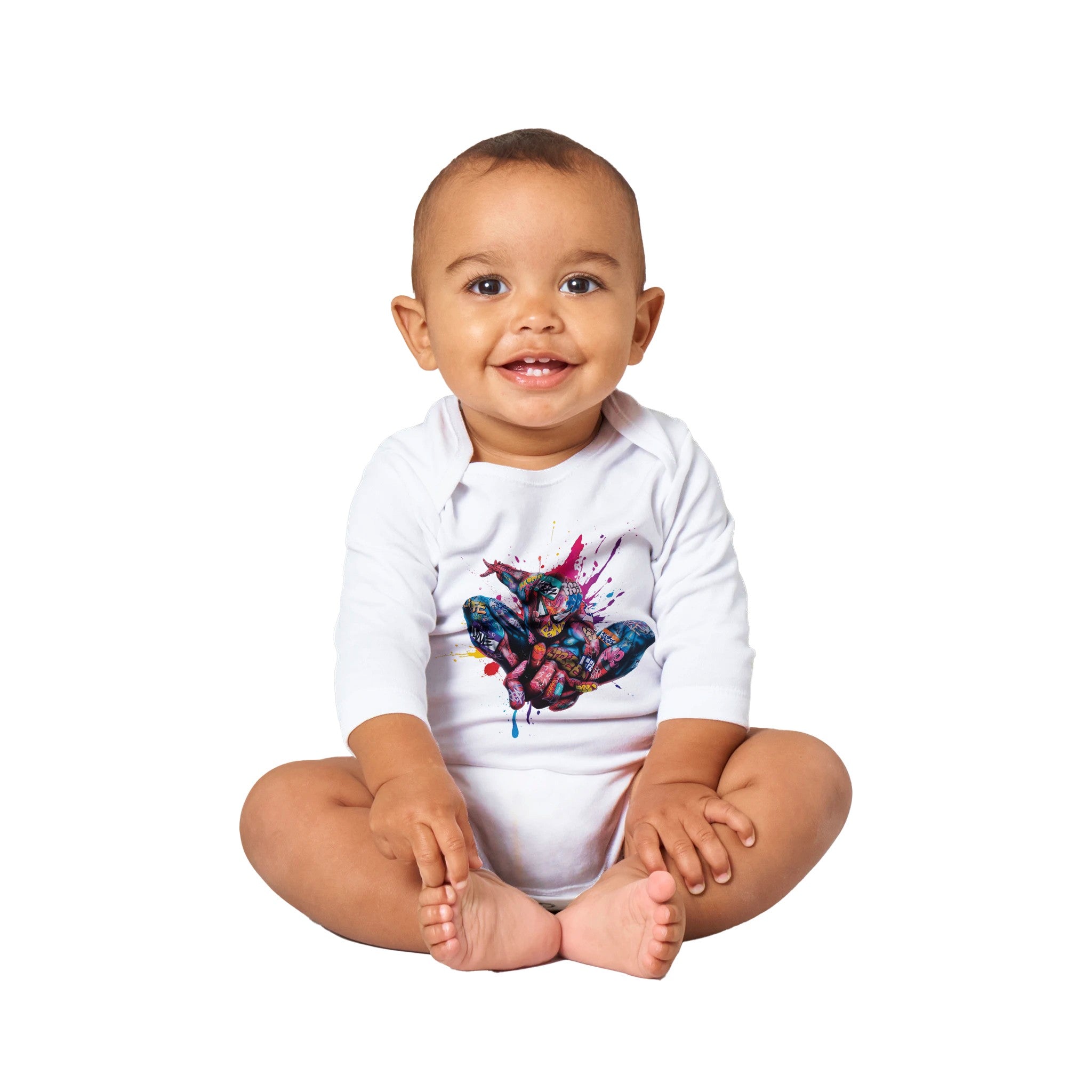 Spider man graffiti Baby One-piece - iCandy gFX Studios