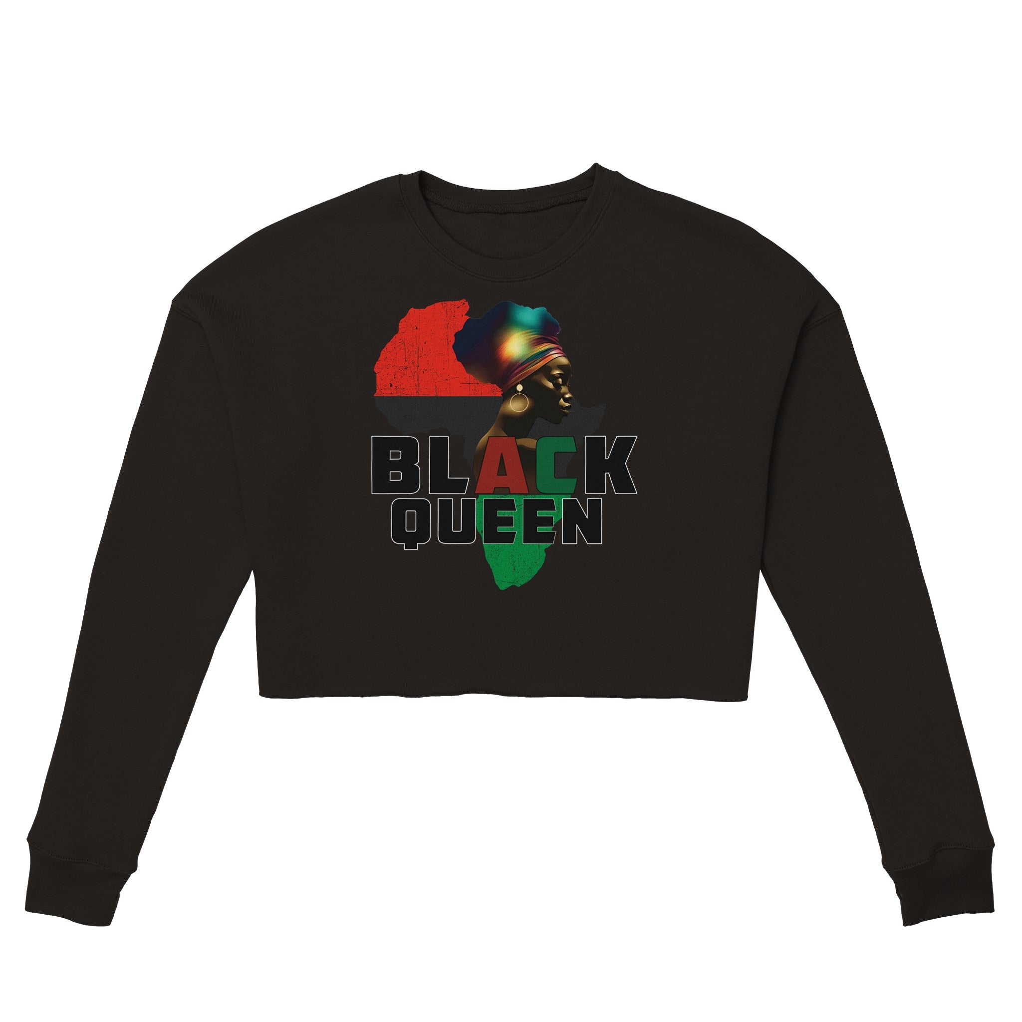 Black Queen Cropped Sweater - iCandy gFX Studios