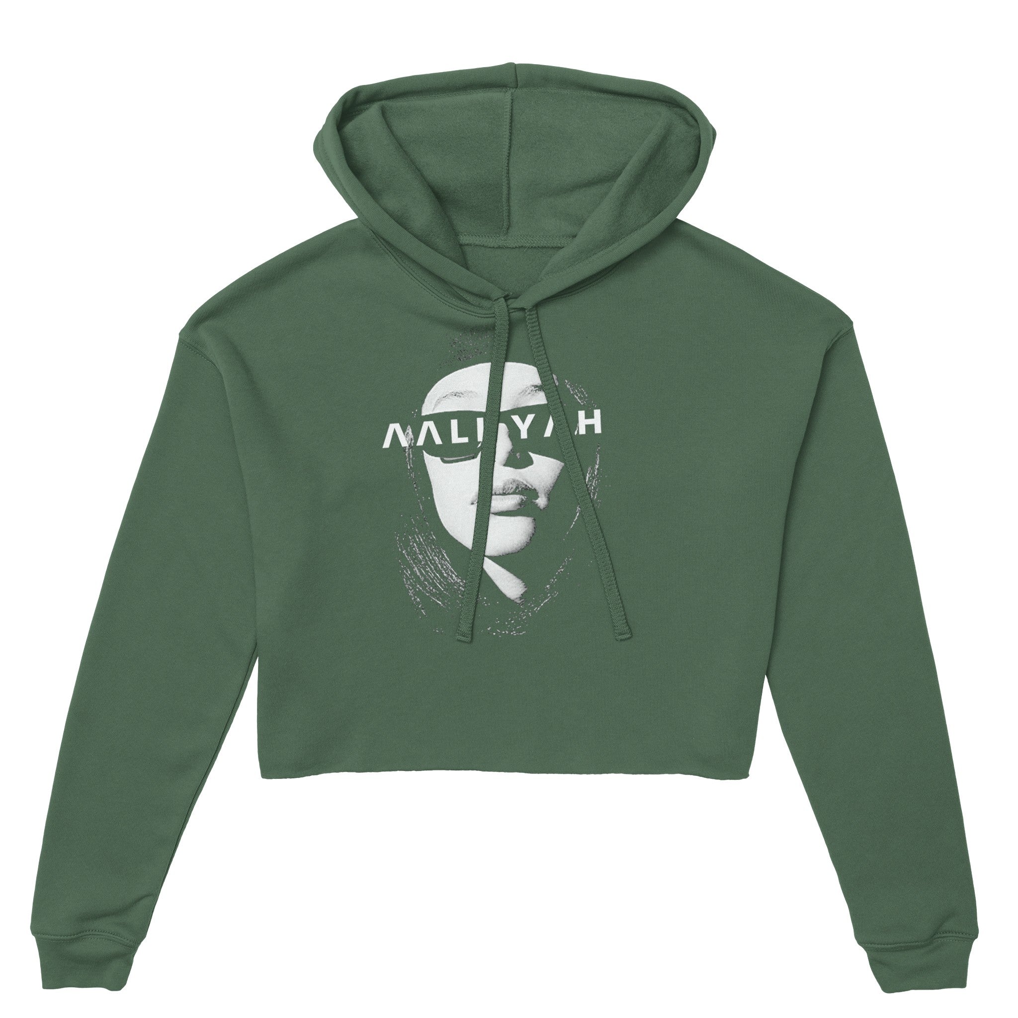 Silhouette Aaliyah Cropped Hoodie - iCandy gFX Studios Inc.