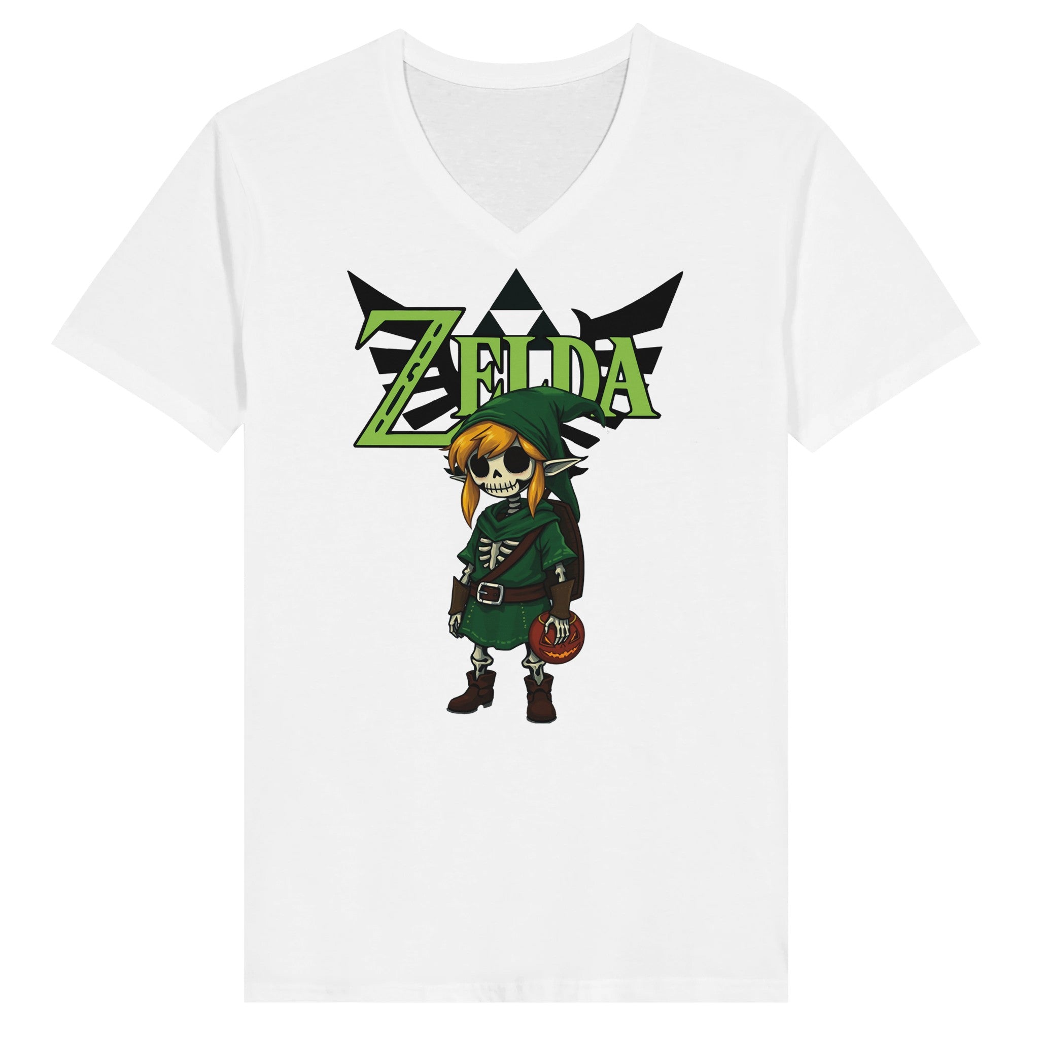 Zelda's Spooky Link V-neck Tee - iCandy gFX Studios inc.