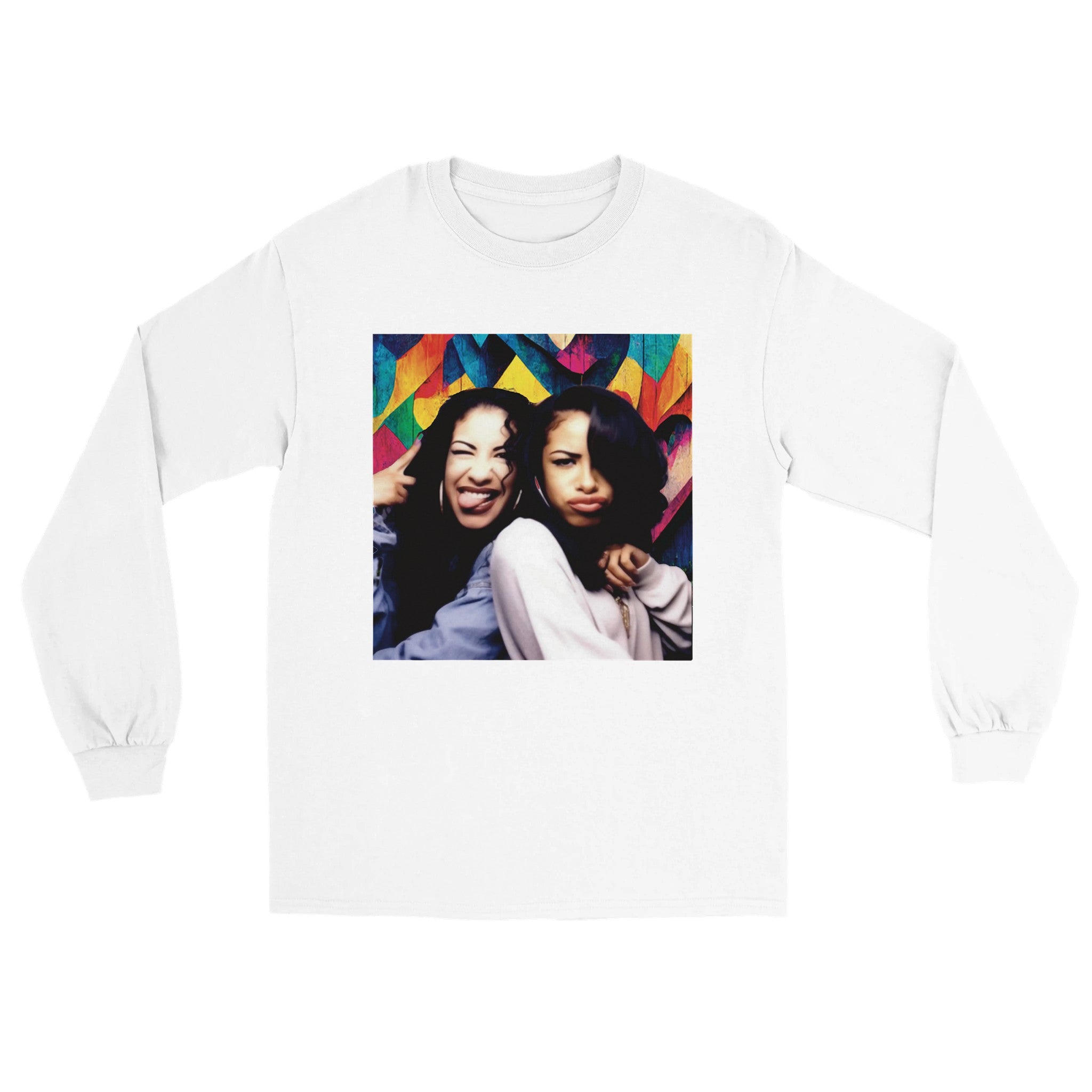 Selena & Aaliyah Classic Unisex Longsleeve T-shirt - iCandy gFX Studios