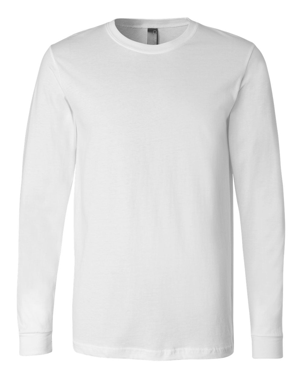 white bella canvas long sleeve tee