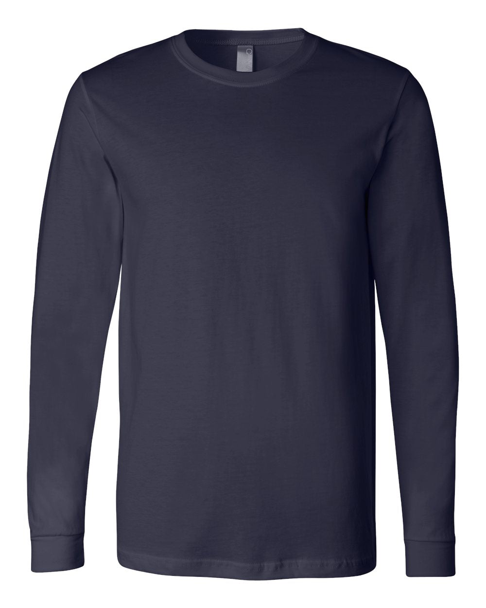 navy bella canvas long sleeve tee