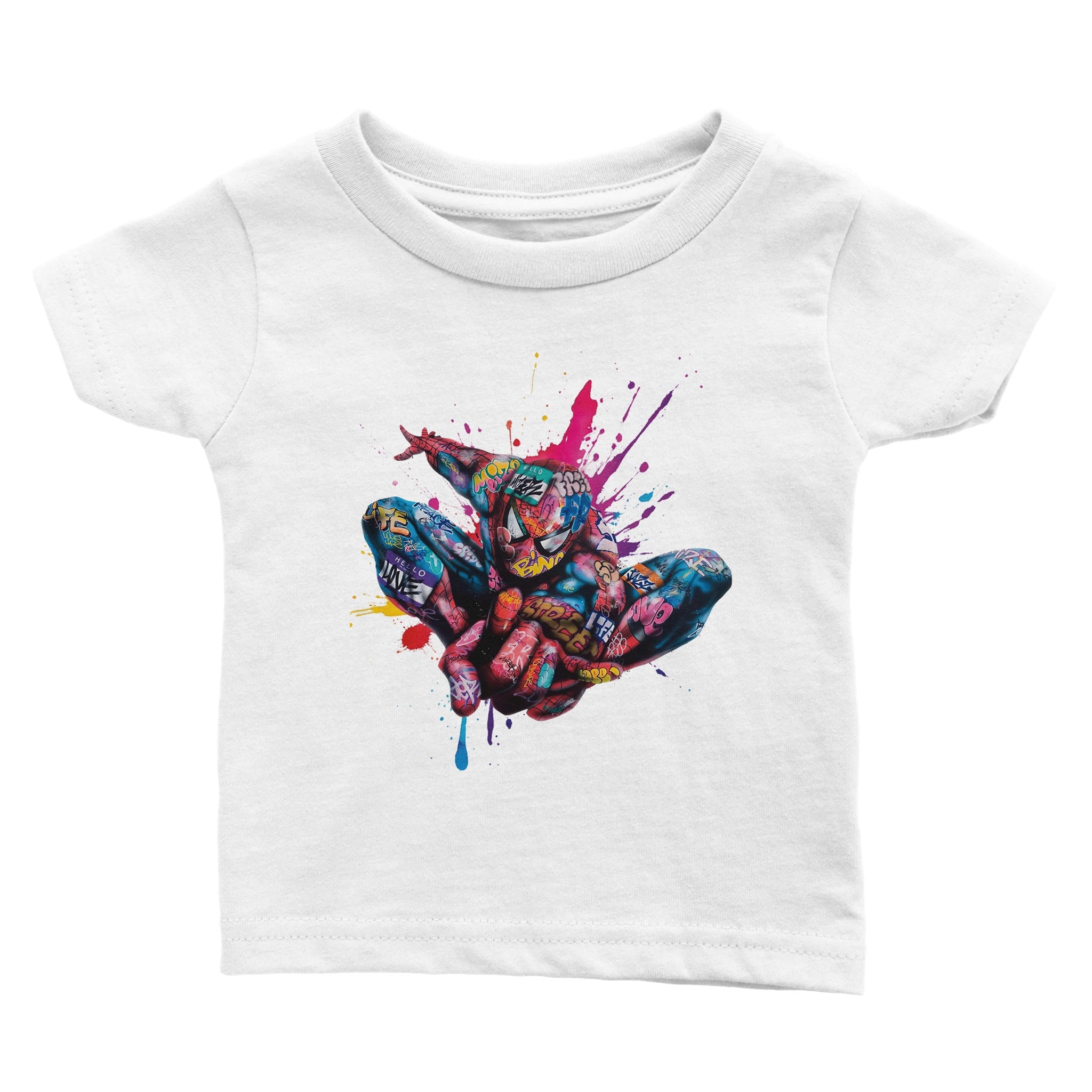 Spider man graffiti Baby Tee - iCandy gFX Studios