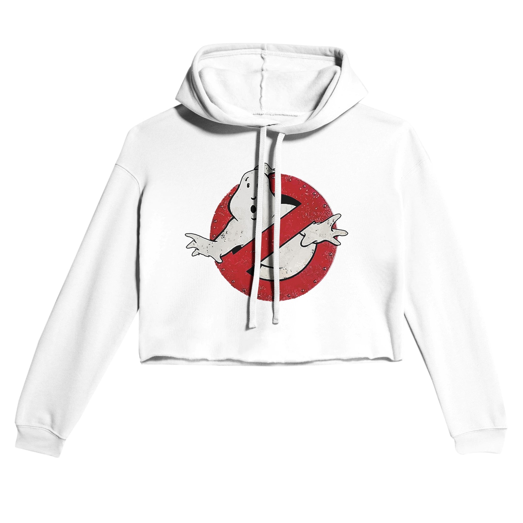 Ghost Busters Women Cropped Hoodie - iCandy gFX Studios inc.