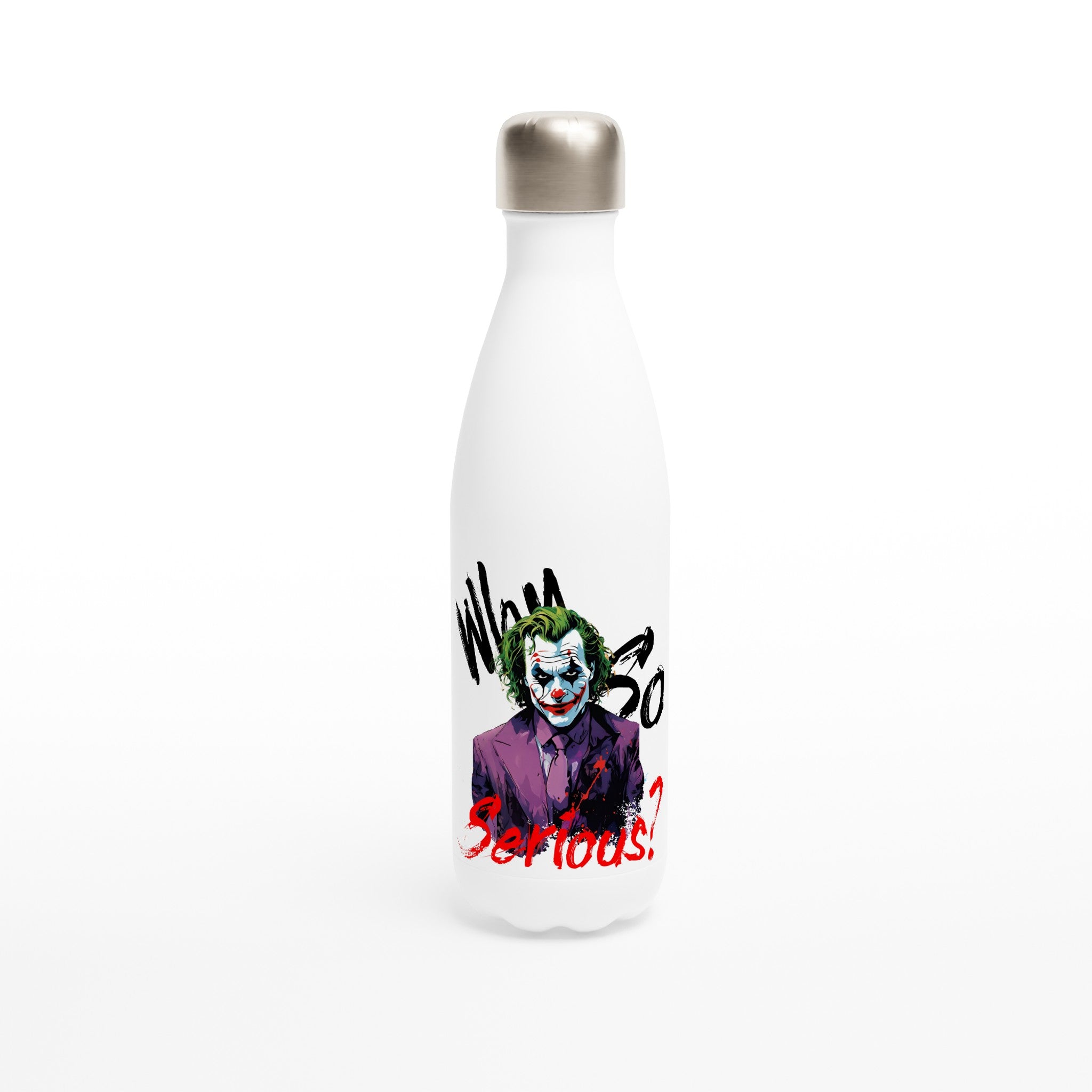 Why so serious? 17oz Water Bottle - iCandy gFX Studios