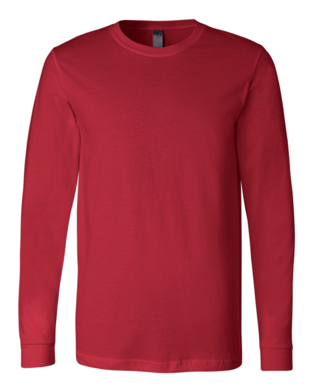 red bella canvas long sleeve tee