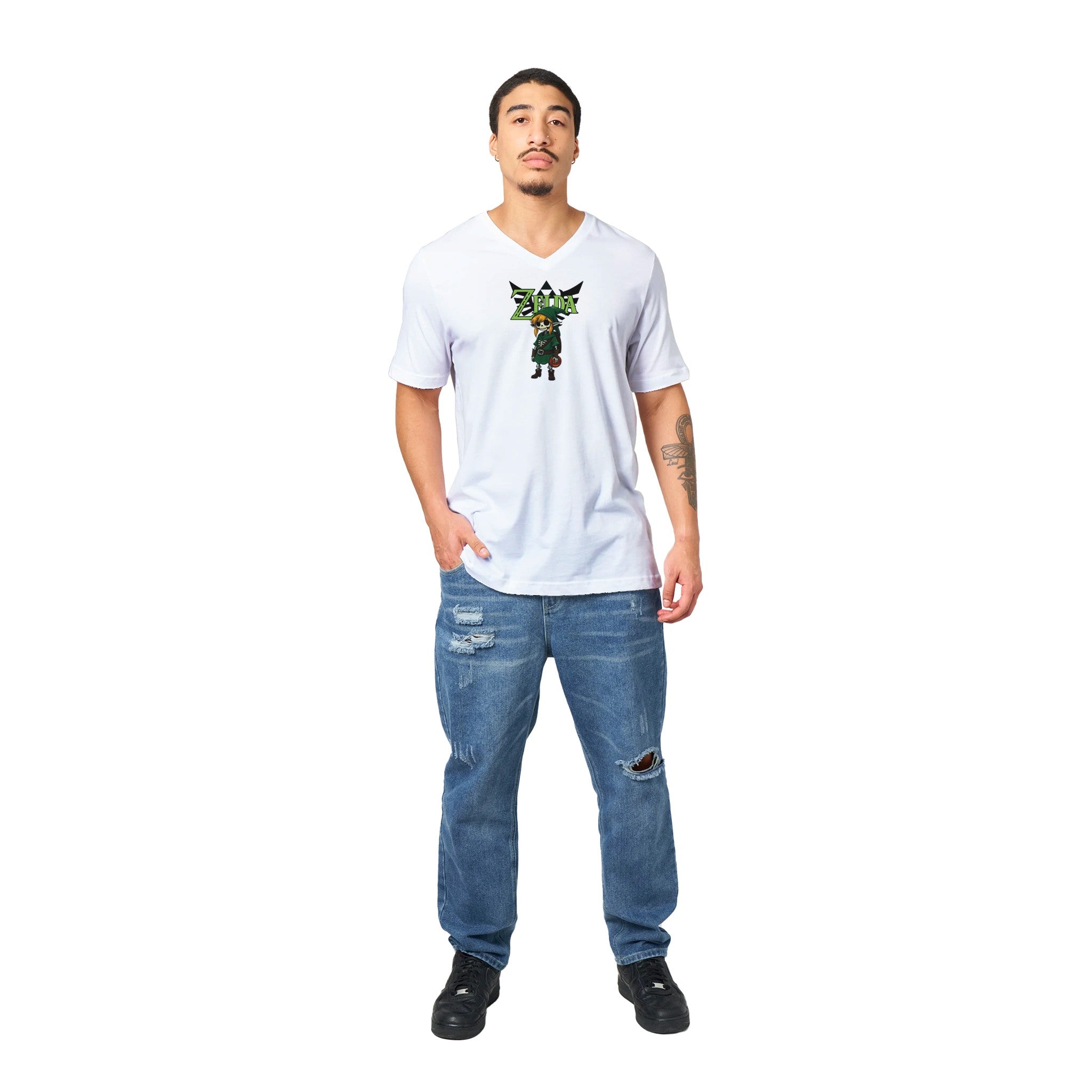 Zelda's Spooky Link V-neck Tee - iCandy gFX Studios inc.