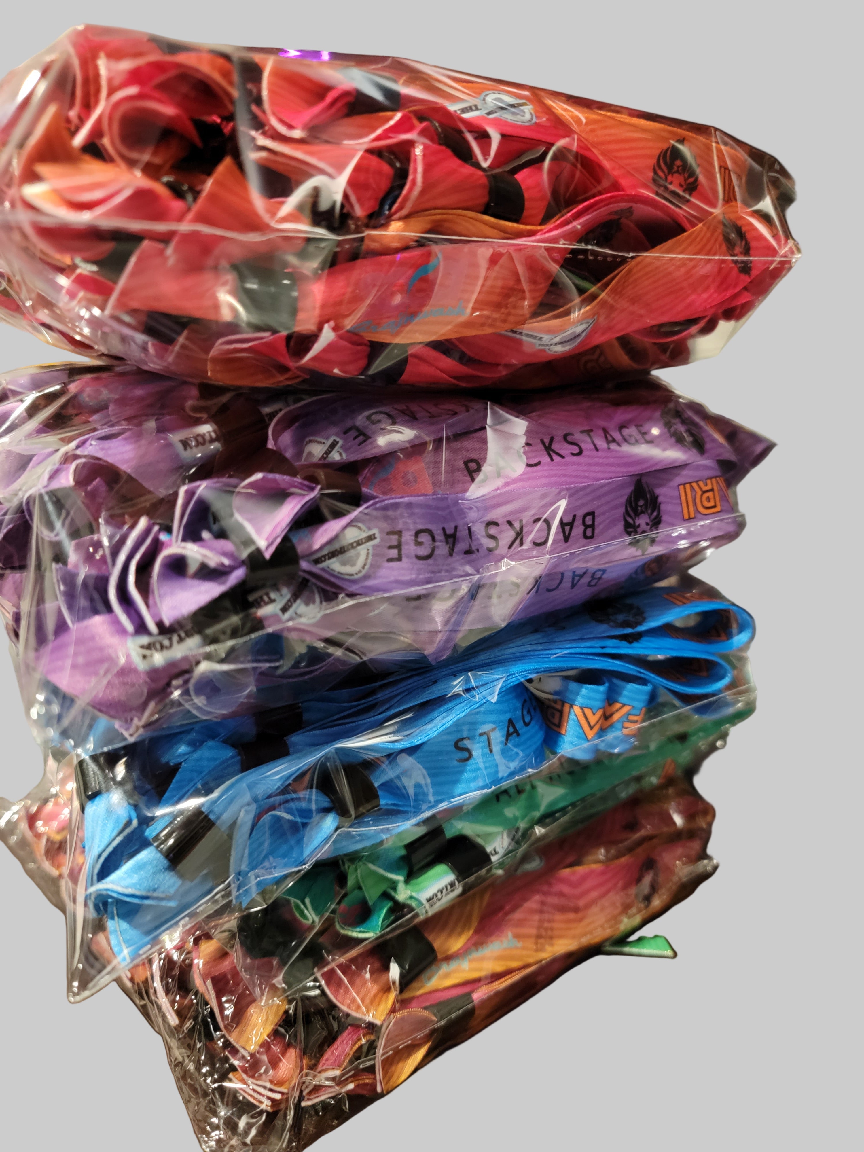 Premium Custom Event Bands – 20mm Polyester Wristbands with Secure Locking Clips - iCandy gFX Studios inc.