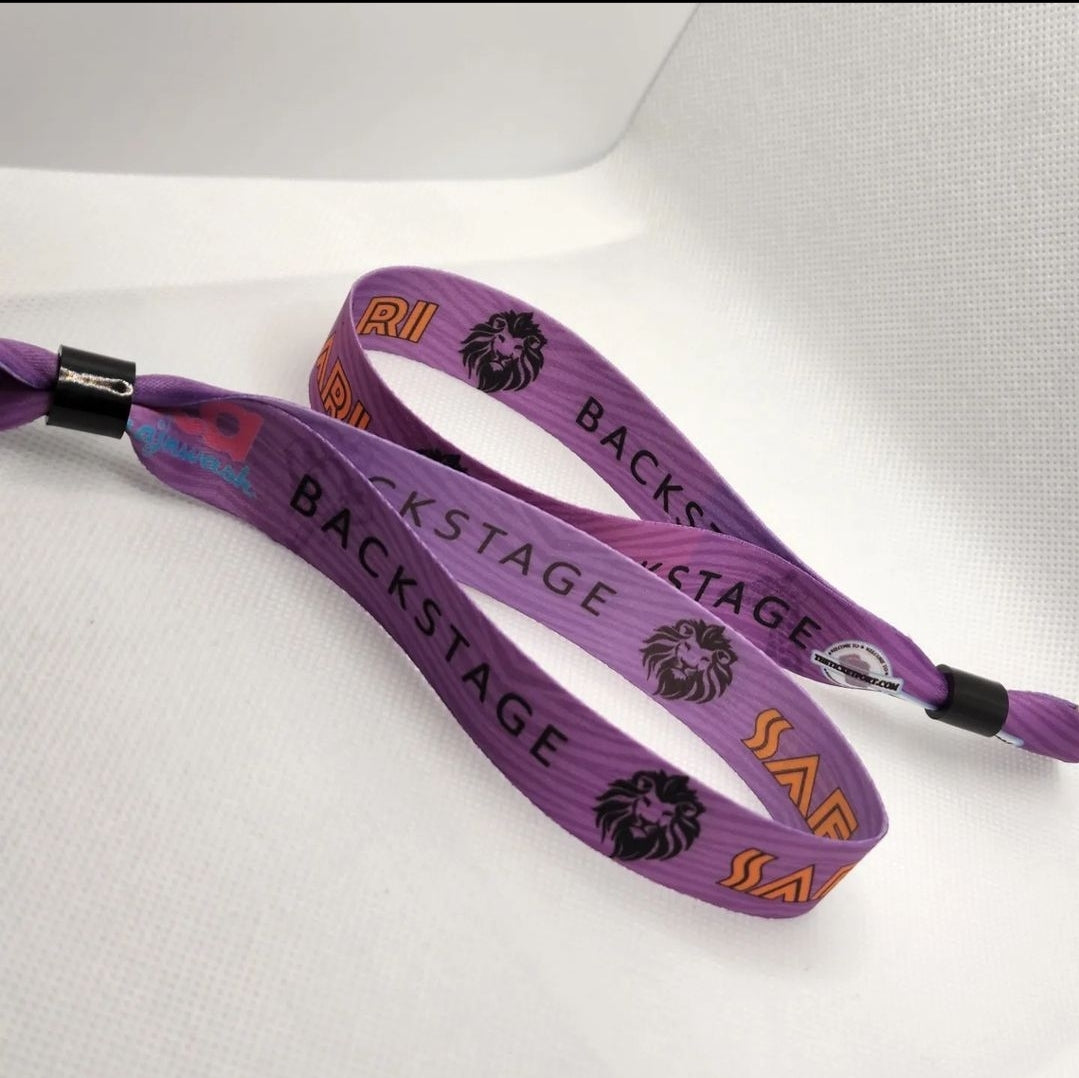 Premium Custom Event Bands – 20mm Polyester Wristbands with Secure Locking Clips - iCandy gFX Studios inc.