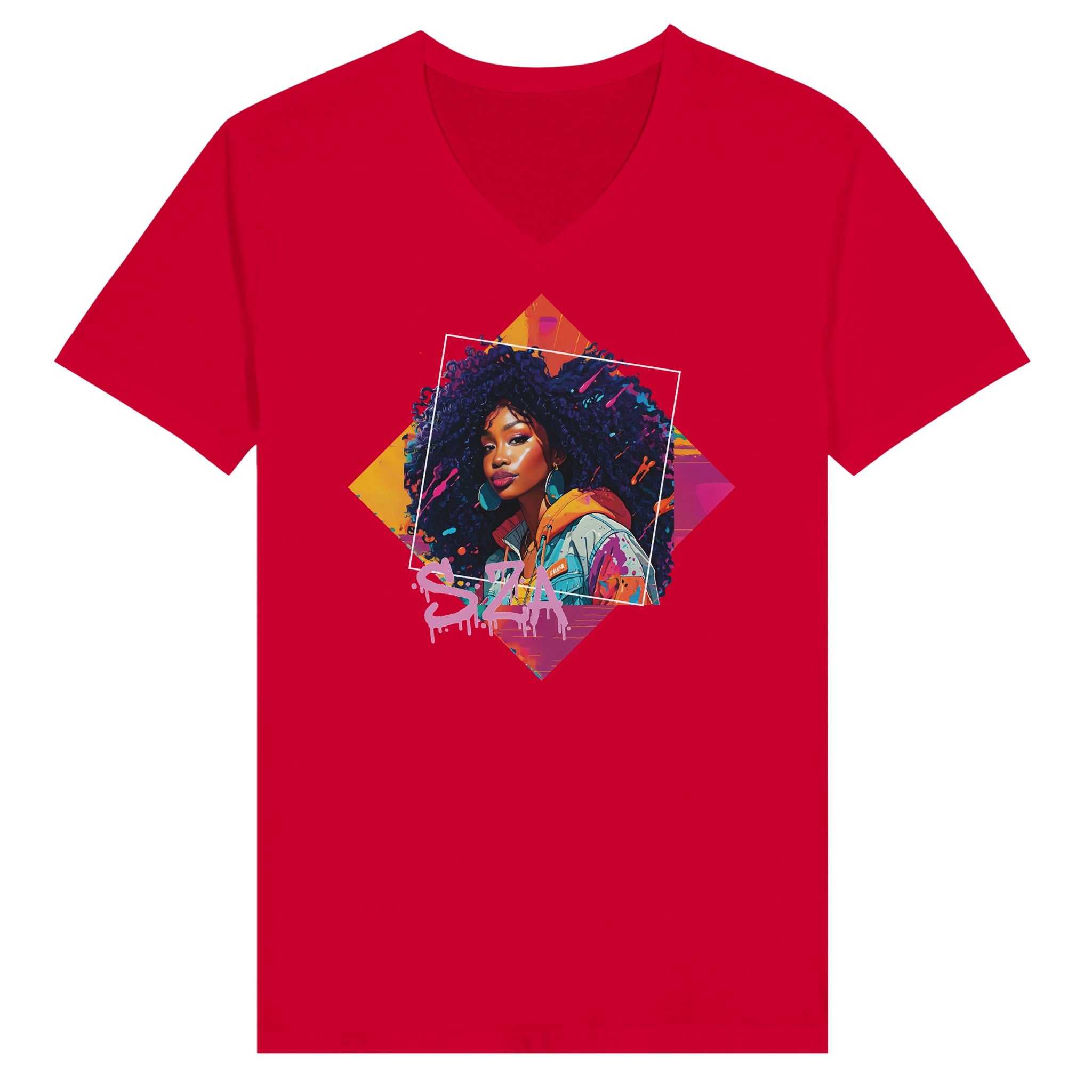 SZA V-Neck T-shirt - iCandy gFX Studios Inc.