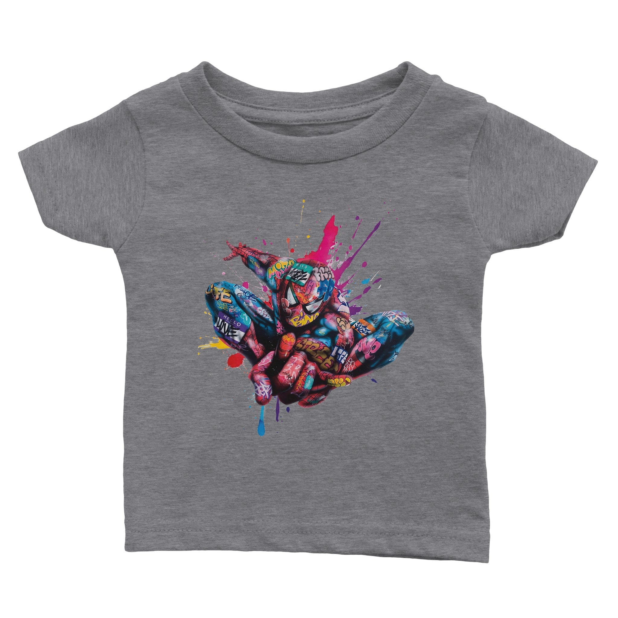 Spider man graffiti Baby Tee - iCandy gFX Studios