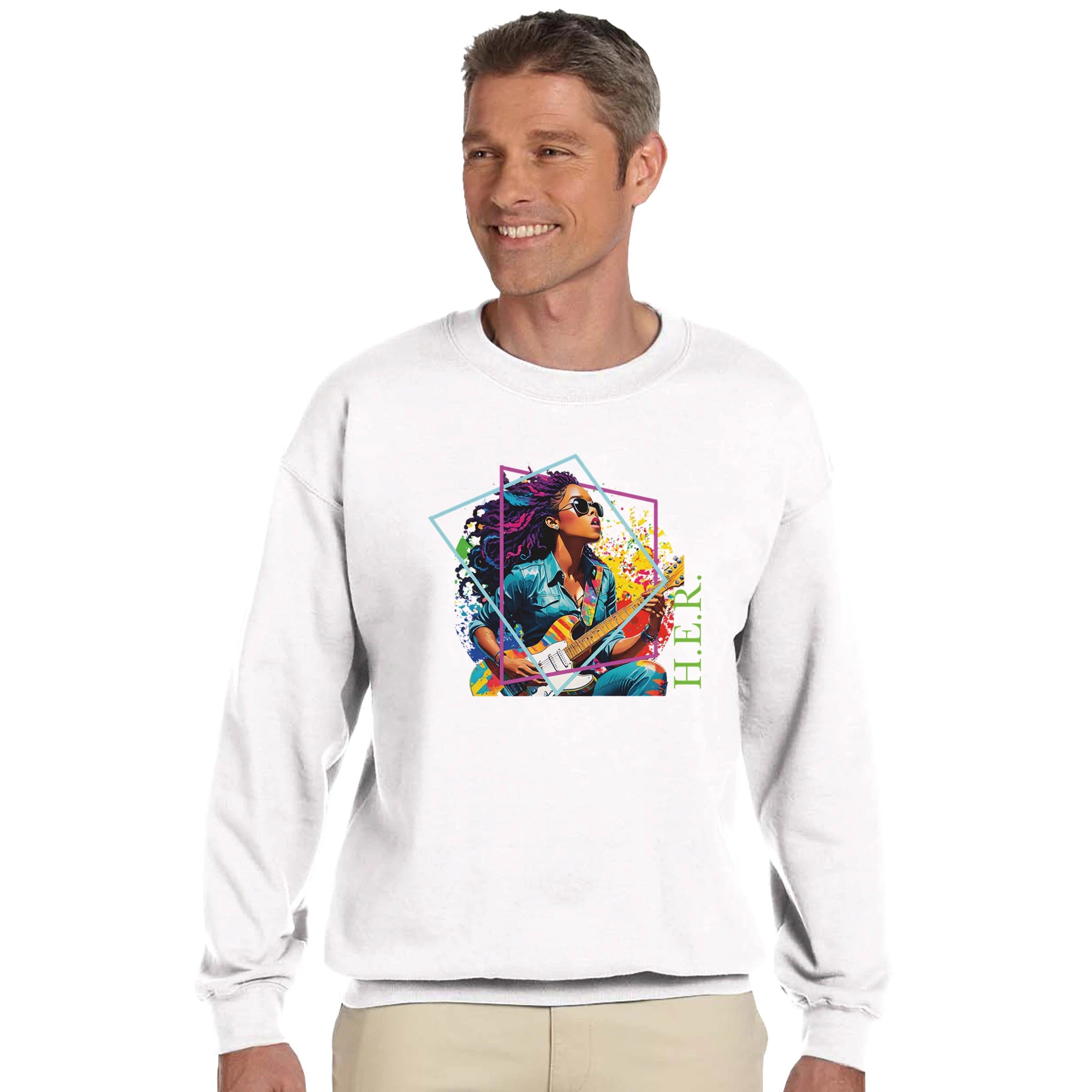 H.E.R. Crewneck Sweatshirt - iCandy gFX Studios Inc.