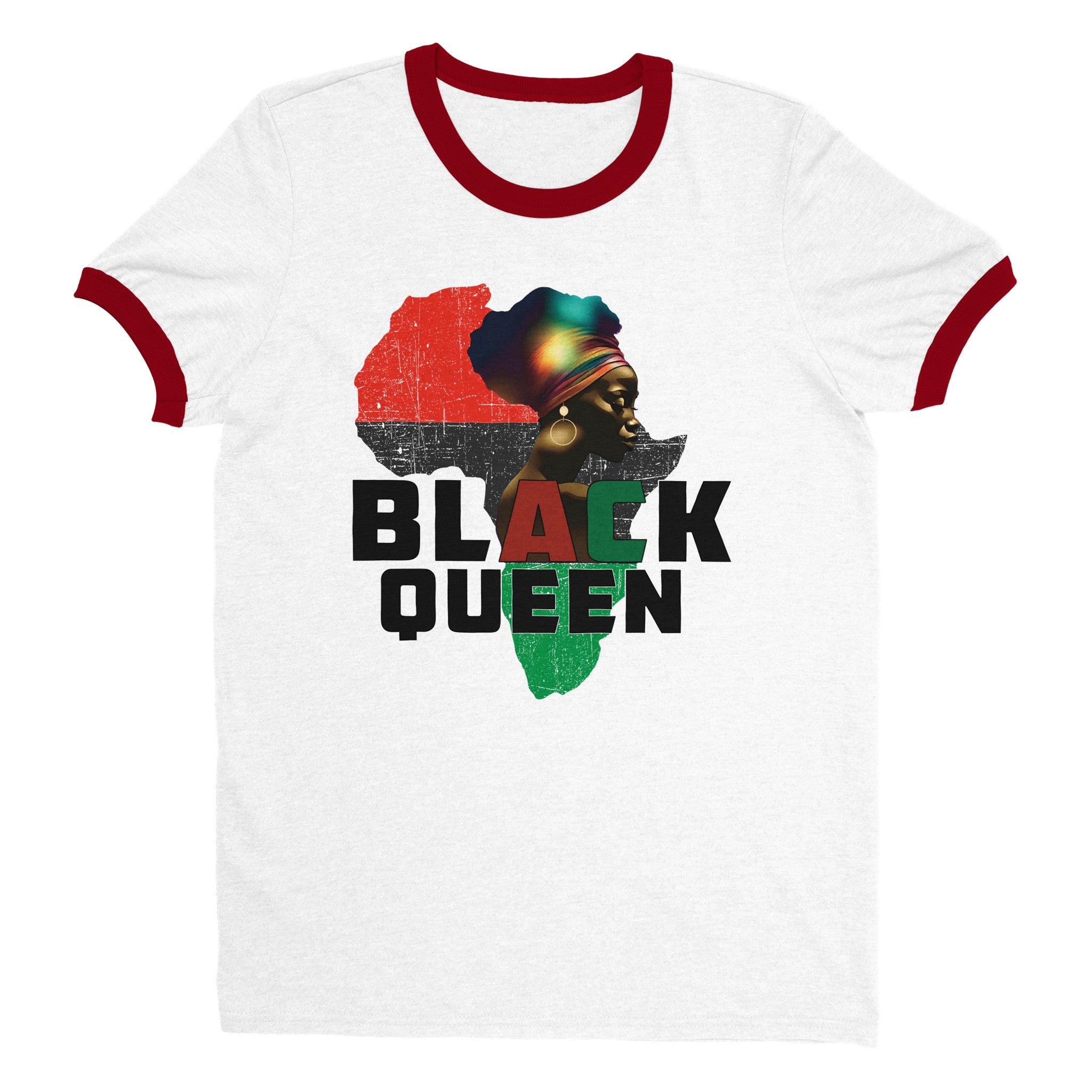 Black Queen Ringer Tee - iCandy gFX Studios