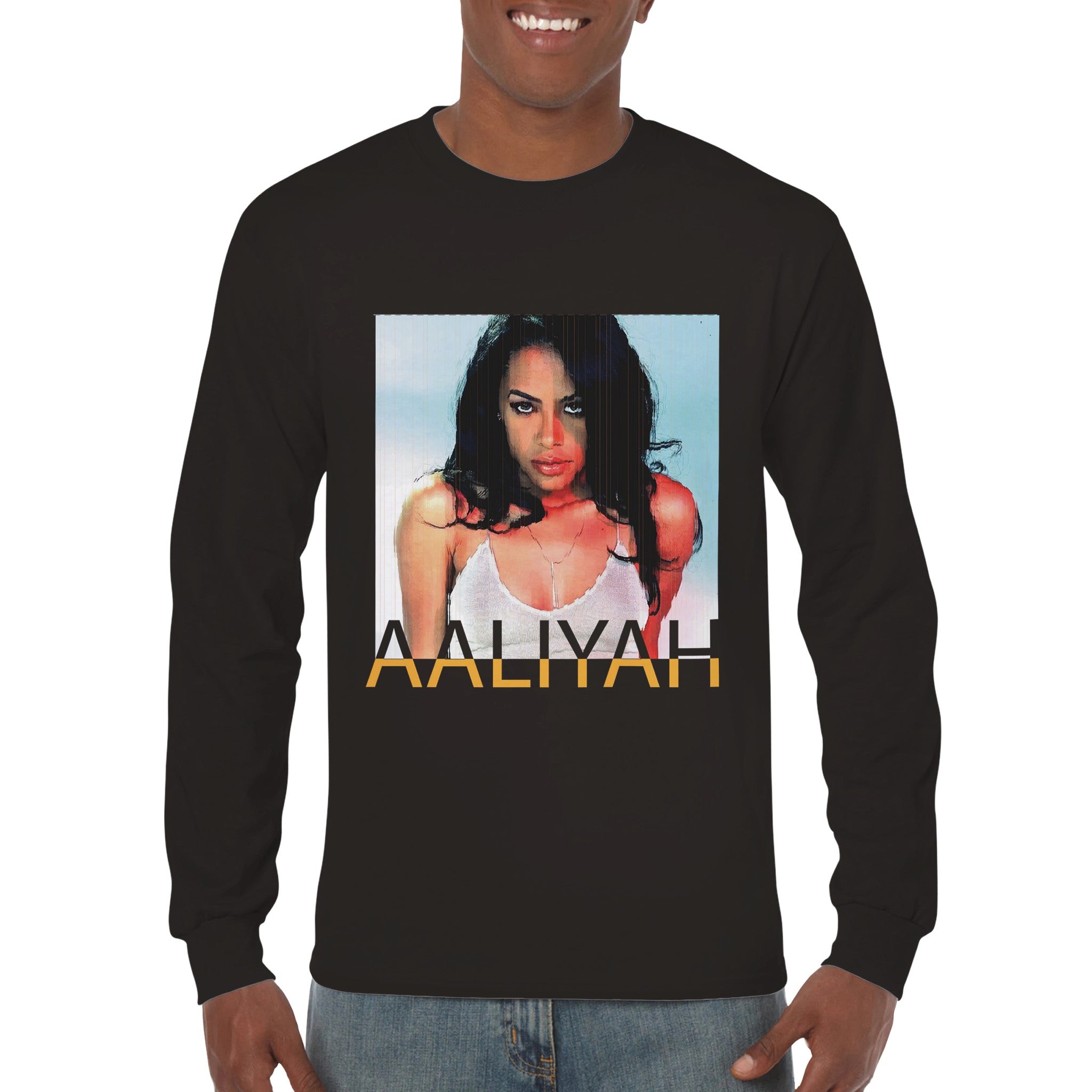 R&B Aaliyah Long Sleeve Tee - iCandy gFX Studios