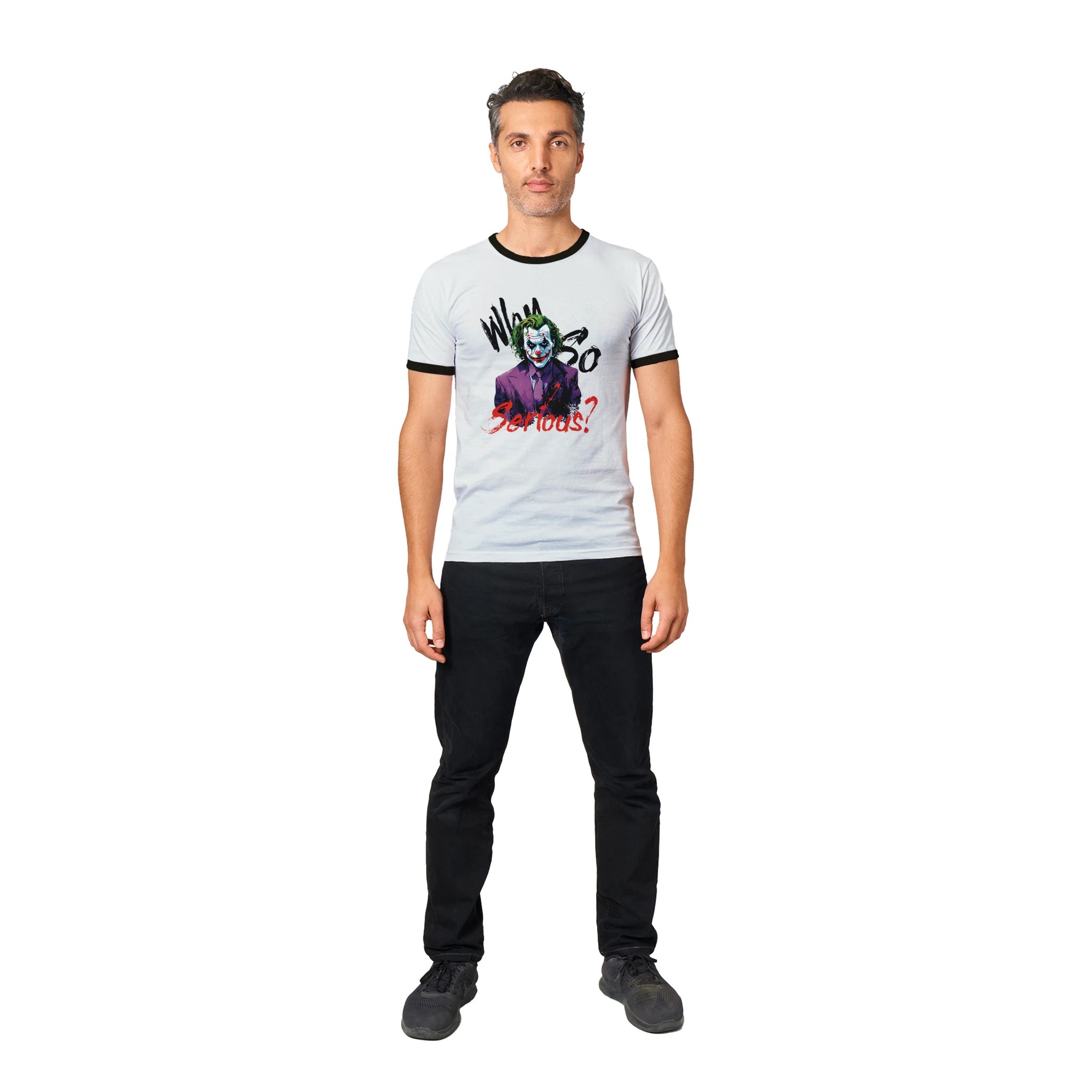 Why so serious? Ringer T-shirt - iCandy gFX Studios