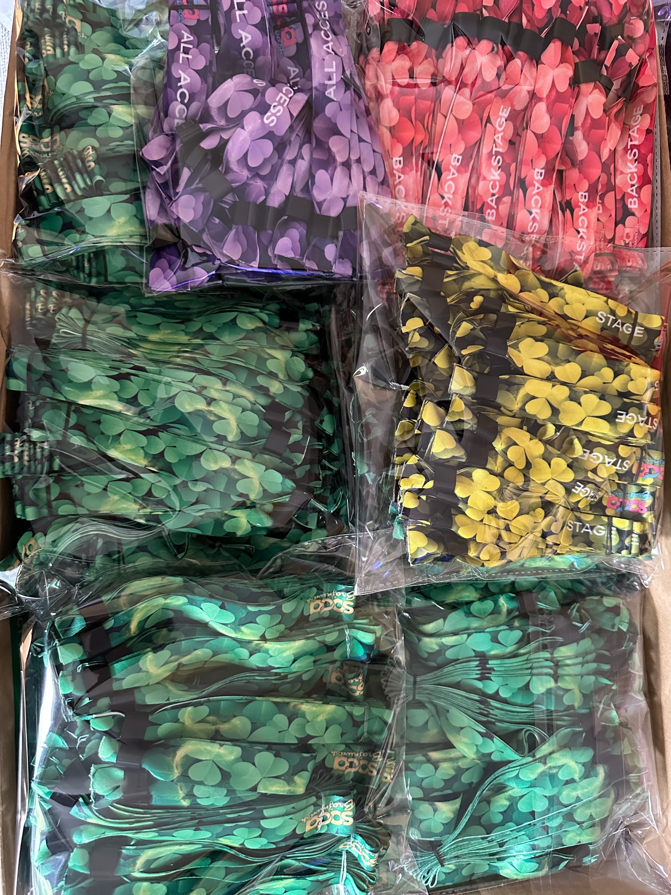 Premium Custom Event Bands – 20mm Polyester Wristbands with Secure Locking Clips - iCandy gFX Studios inc.