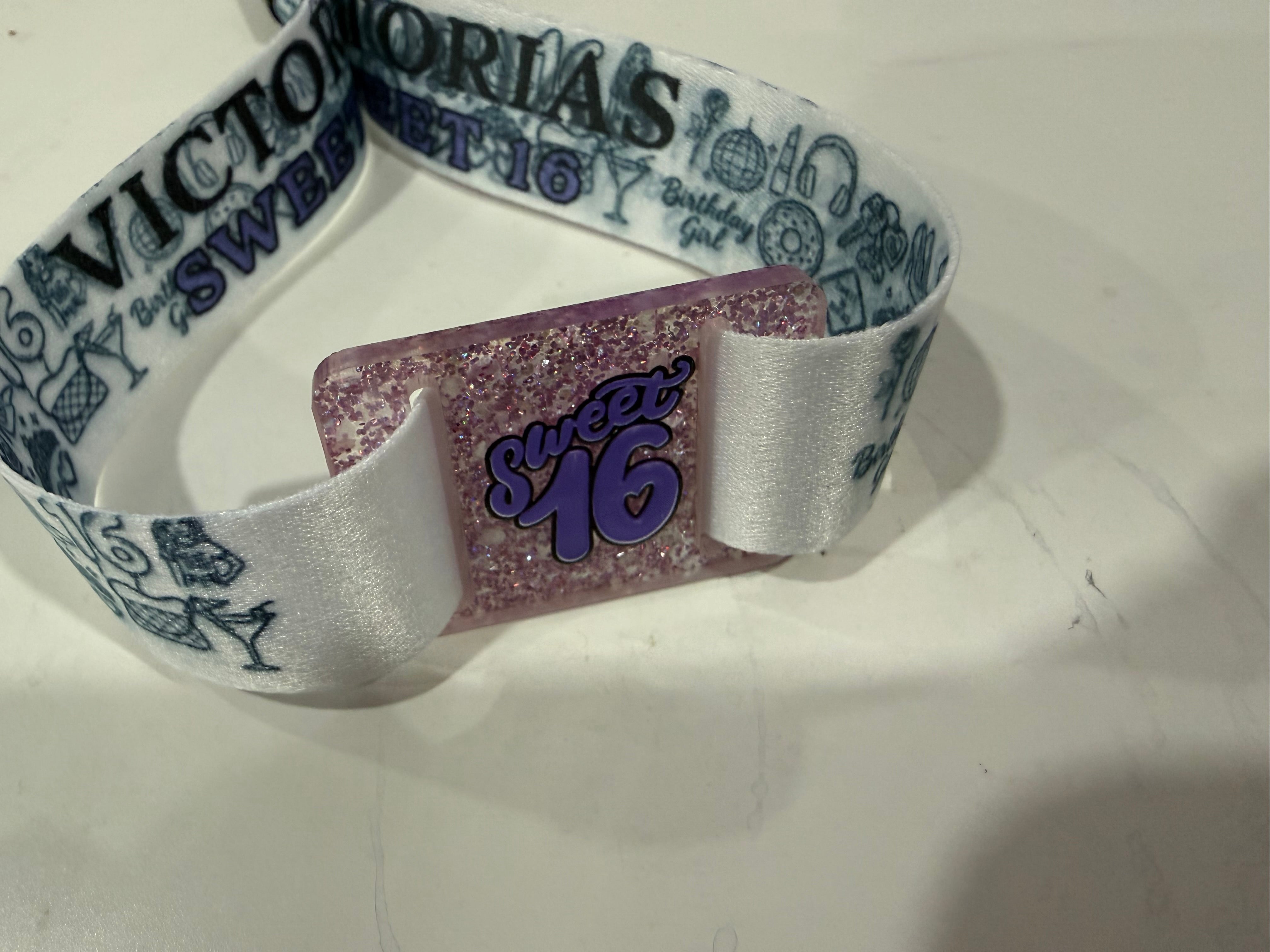 Custom Event Wristbands (20mm Polyester) - Full Colour Print - iCandy gFX Studios inc.