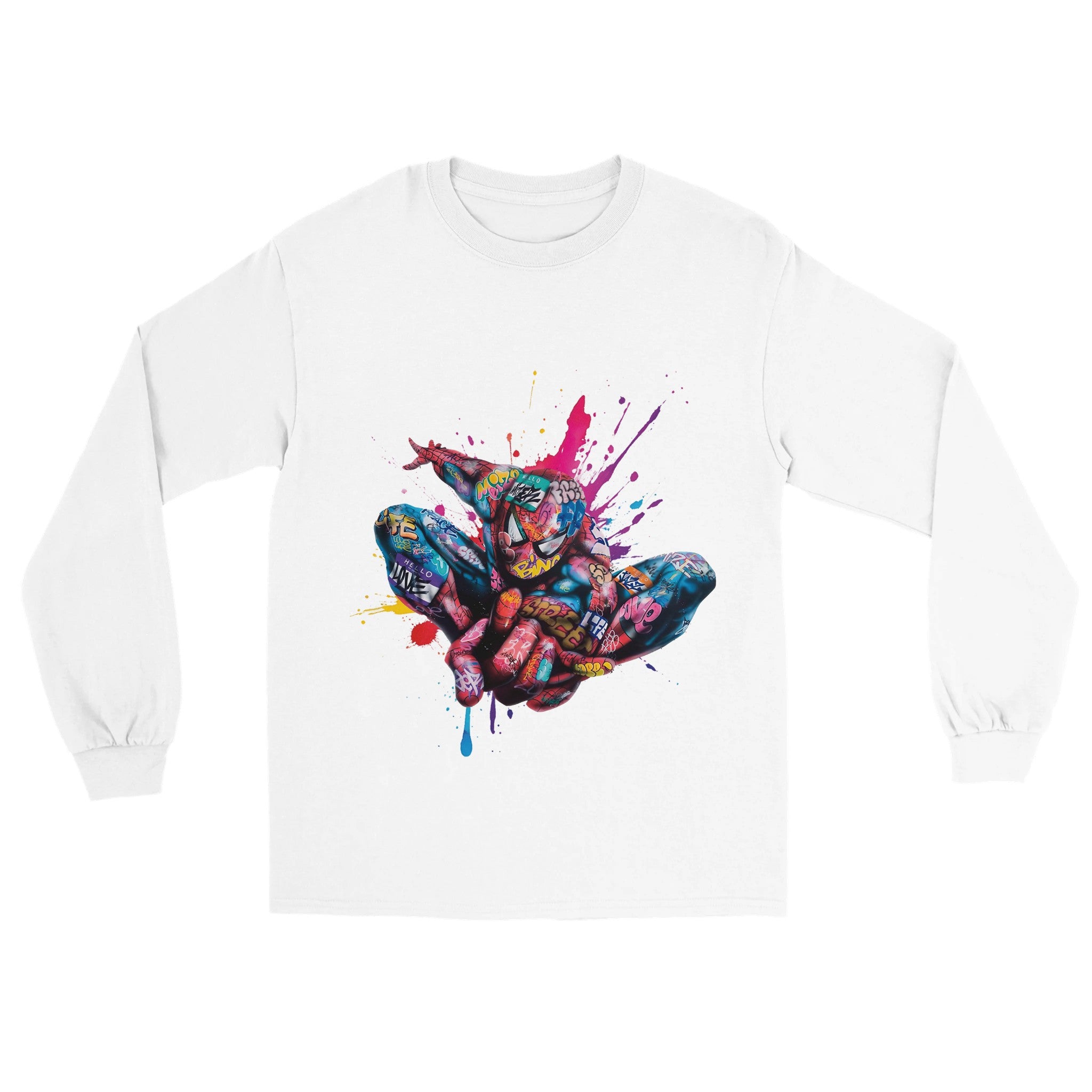 Spider Man Graffiti Long Sleeve Tee - iCandy gFX Studios