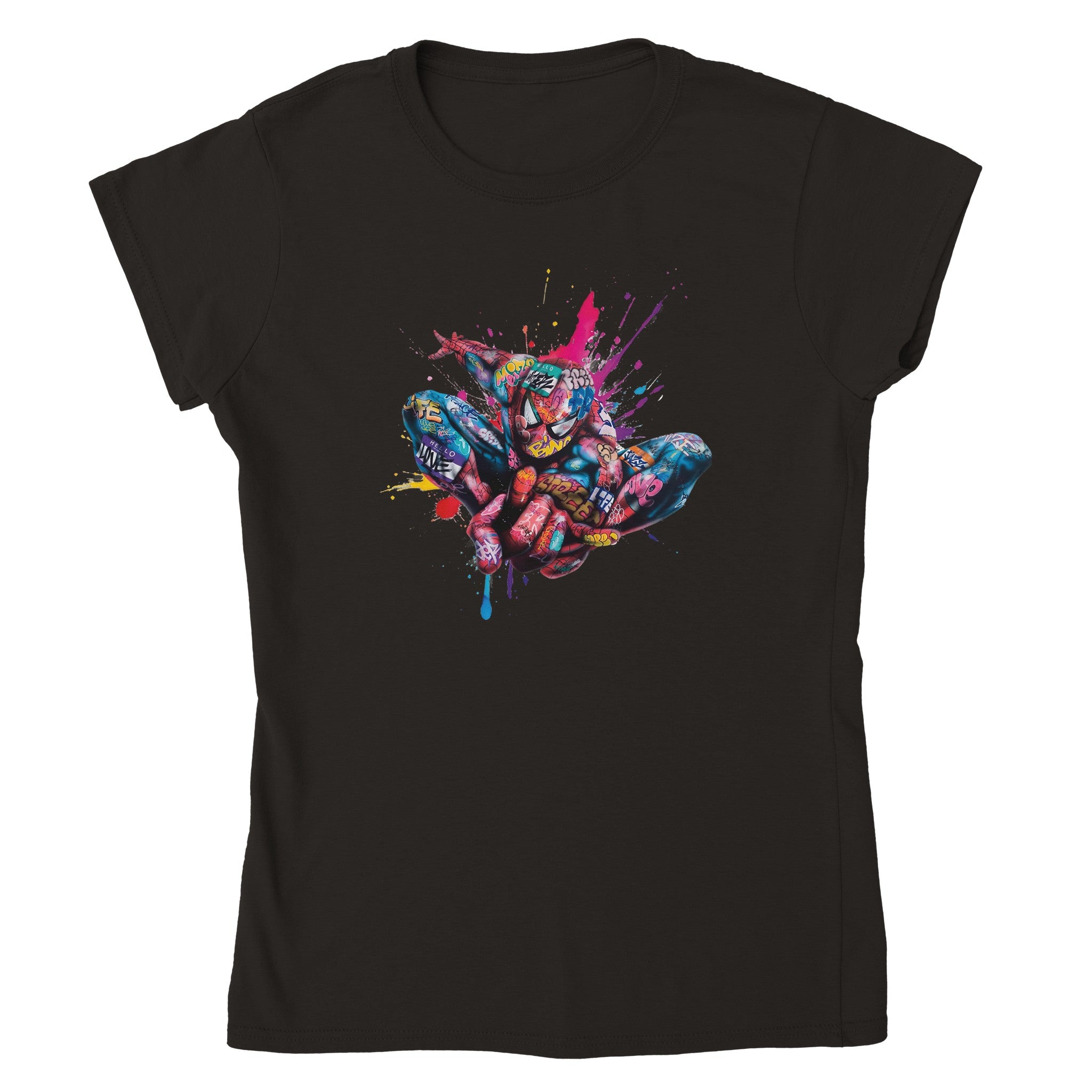 Spider man graffiti Women Crewneck - iCandy gFX Studios
