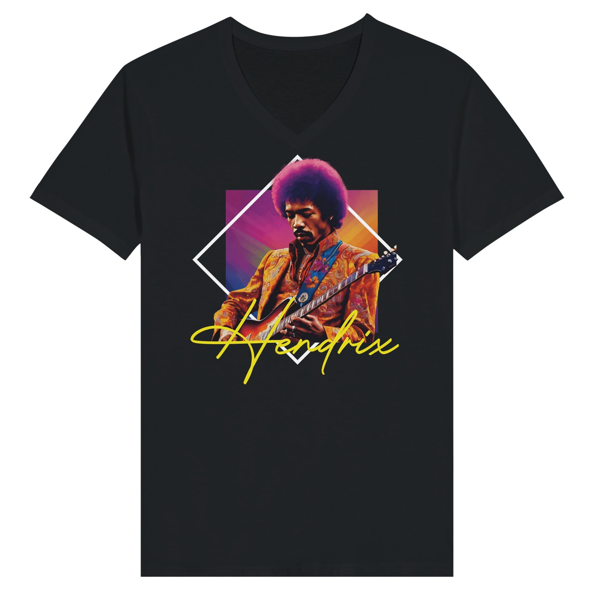 Jimi Hendrix V-Neck - iCandy gFX Studios Inc. 