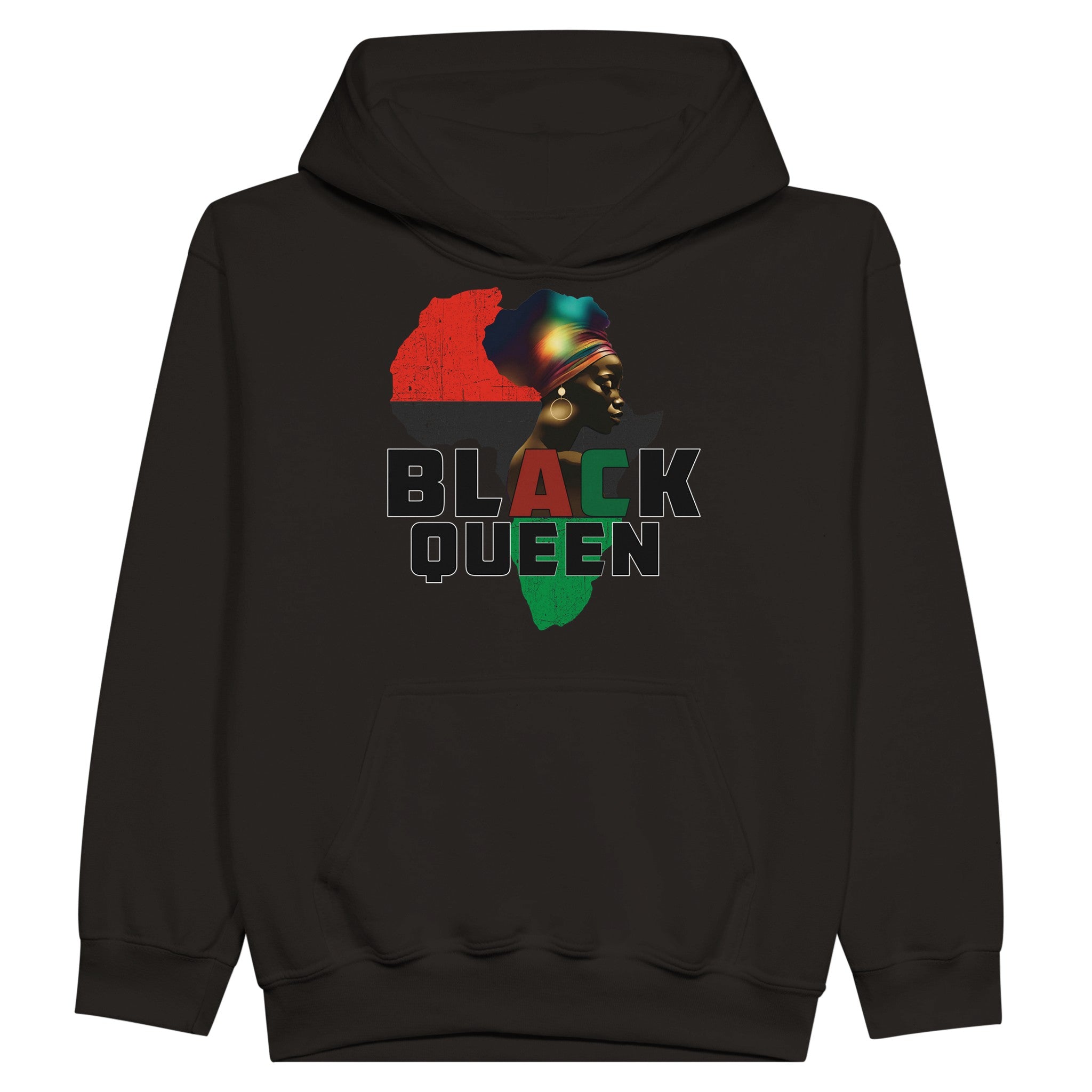 Black Queen Kids Hoodie - iCandy gFX Studios
