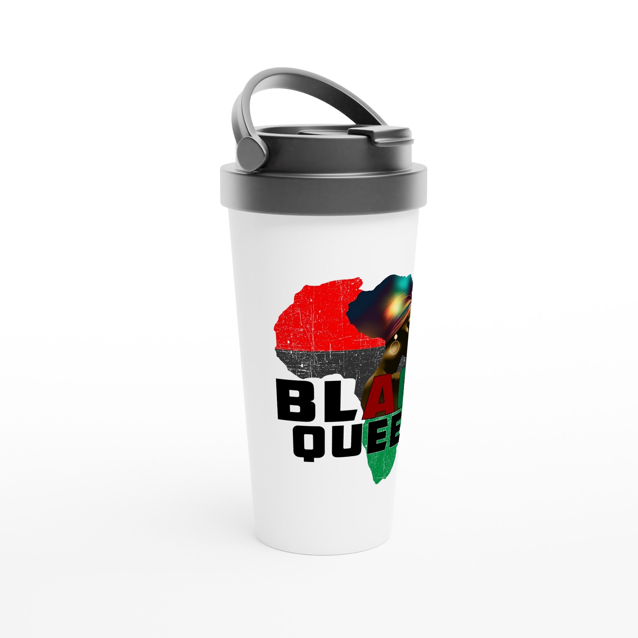 Black Queen 15oz Travel Mug - iCandy gFX Studios