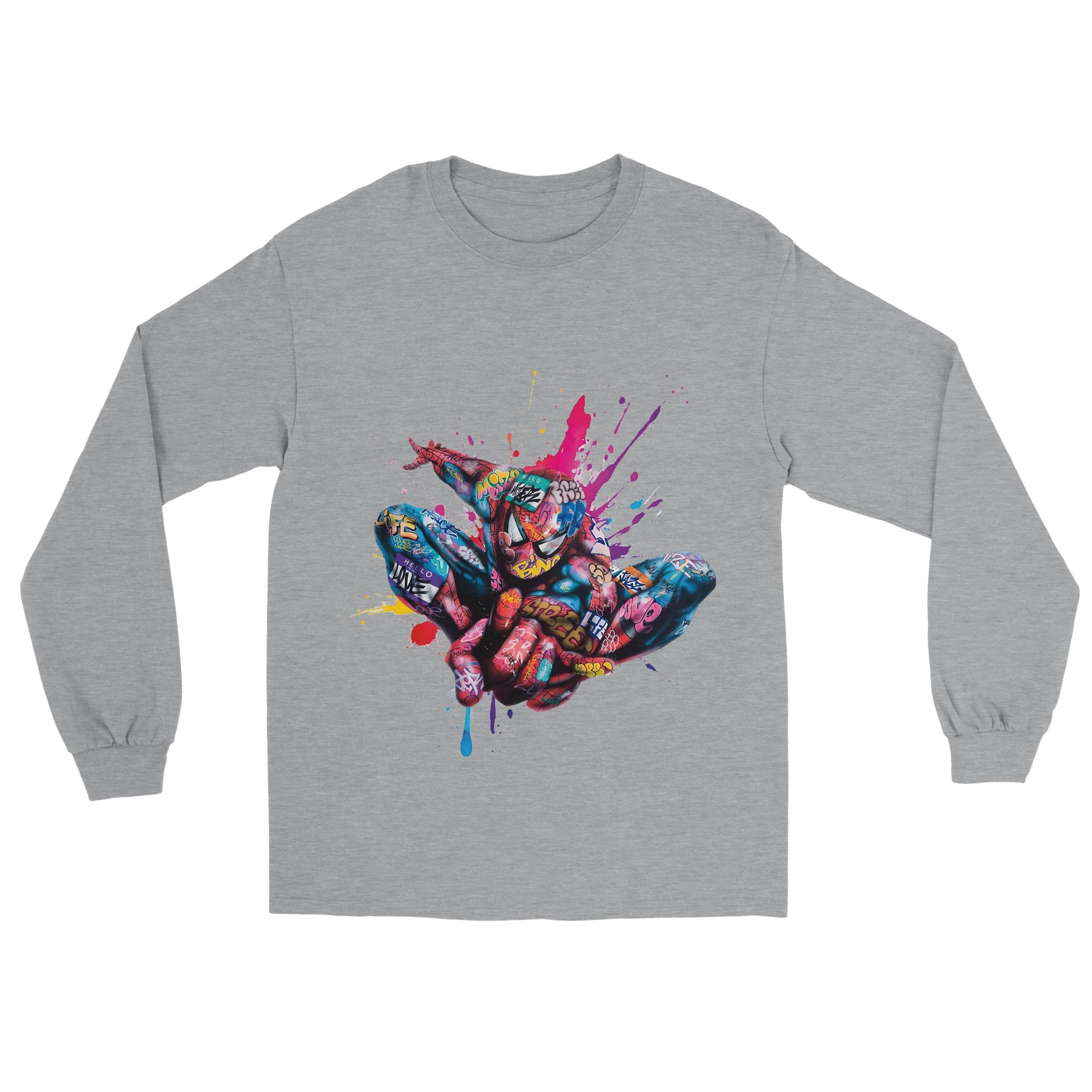 Spider Man Graffiti Long Sleeve Tee - iCandy gFX Studios