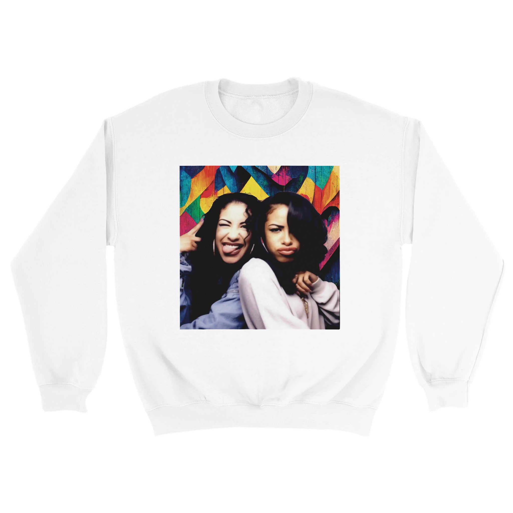Selena & Aaliyah Classic Unisex Crewneck Sweatshirt - iCandy gFX Studios