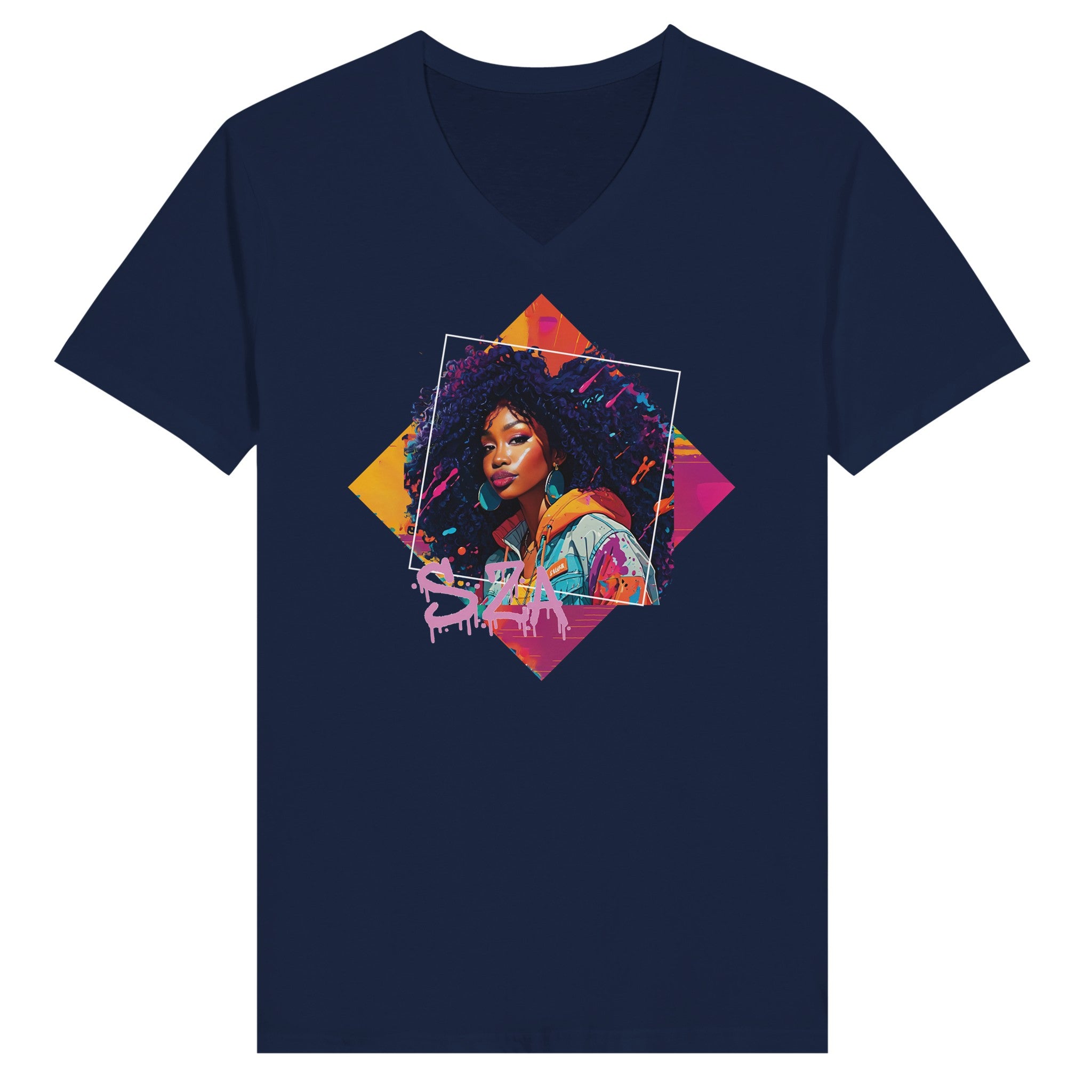 SZA V-Neck T-shirt - iCandy gFX Studios Inc.