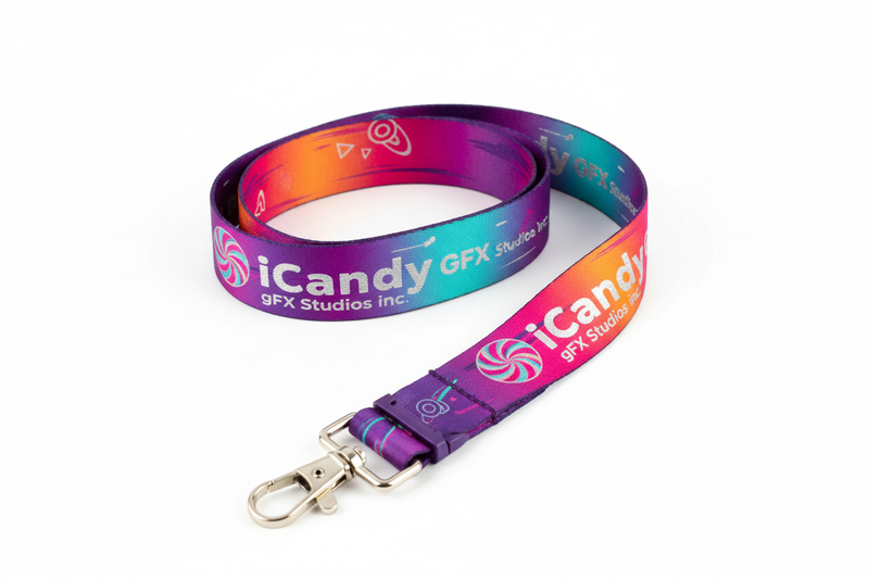 create a colourful branded lanyard 