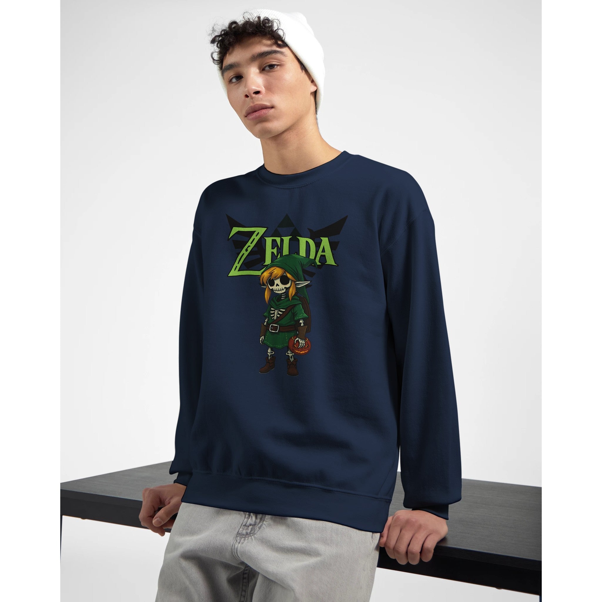 Zelda's Spooky Link Crewneck Sweater - iCandy gFX Studios inc.