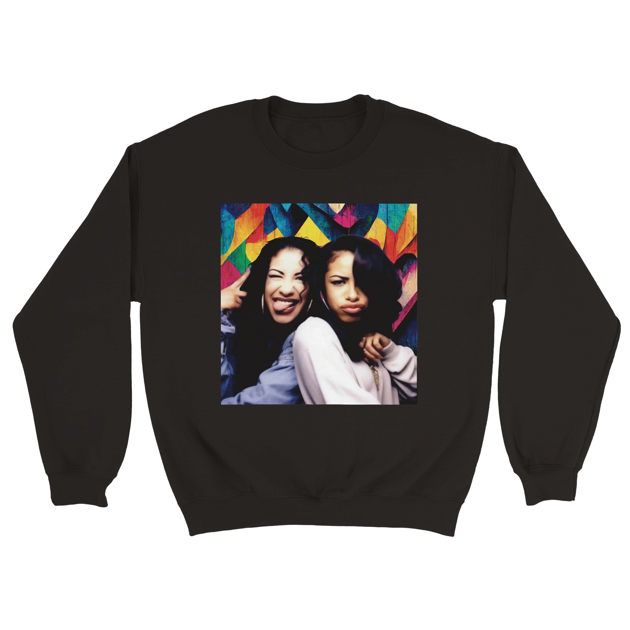 Selena & Aaliyah Classic Unisex Crewneck Sweatshirt - iCandy gFX Studios