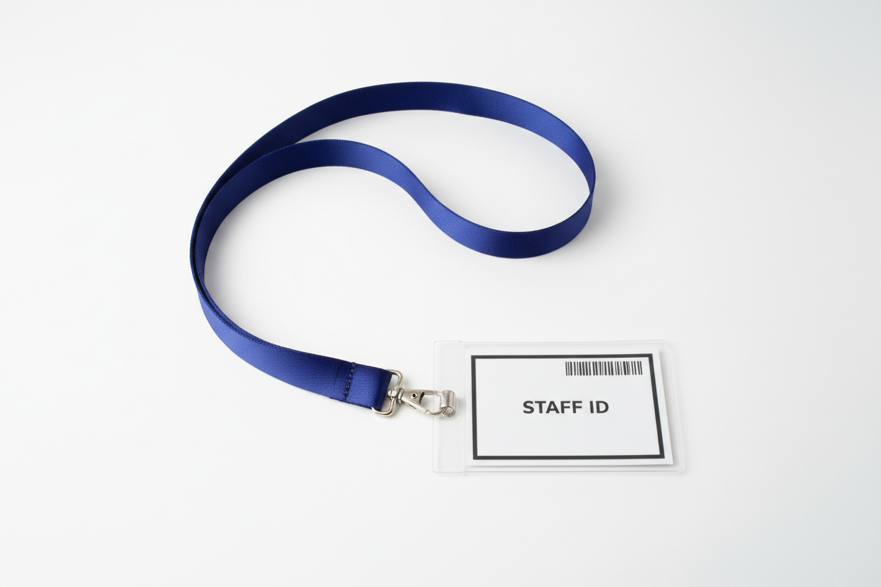 lanyard with ID pouch