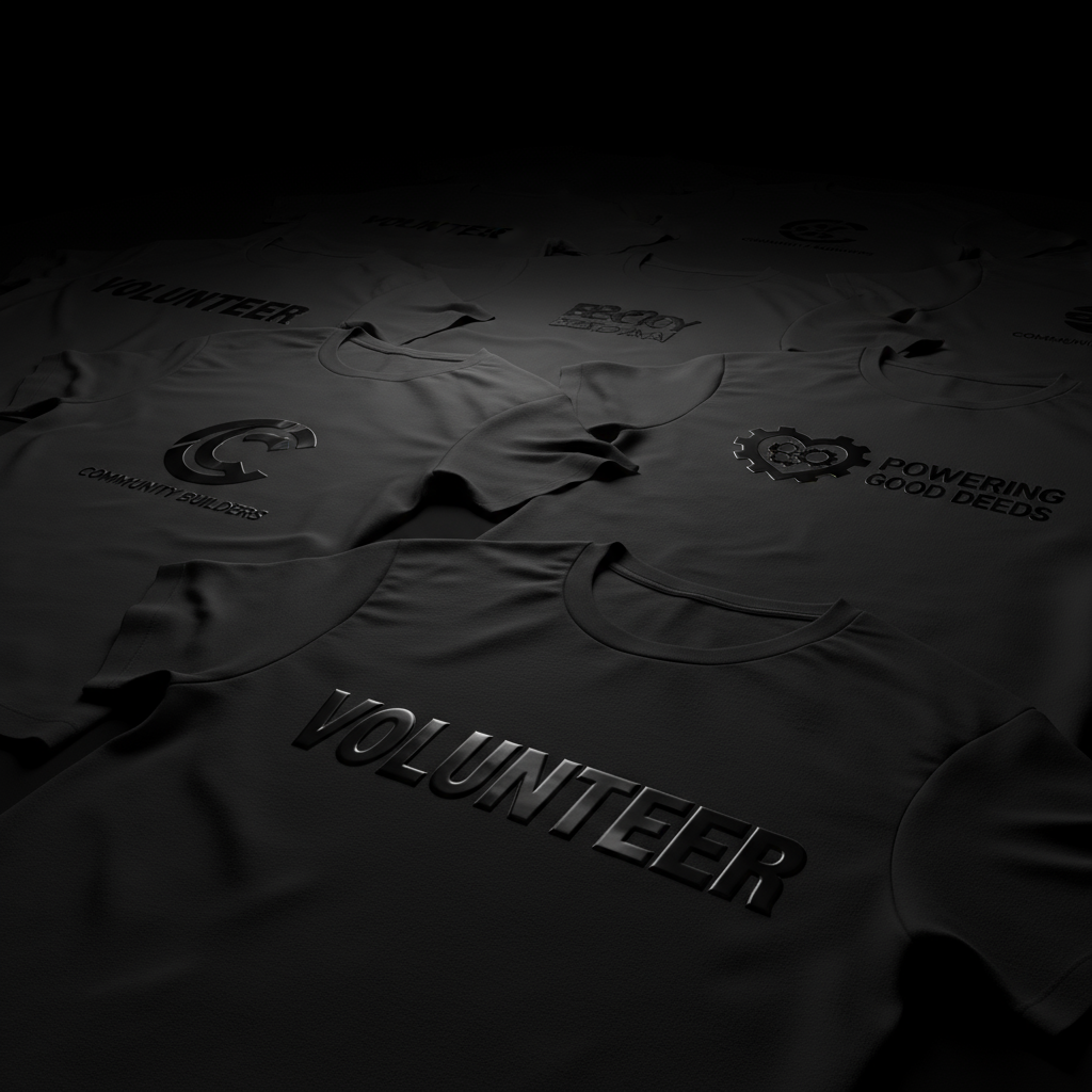 please make the writing on the shirts also black